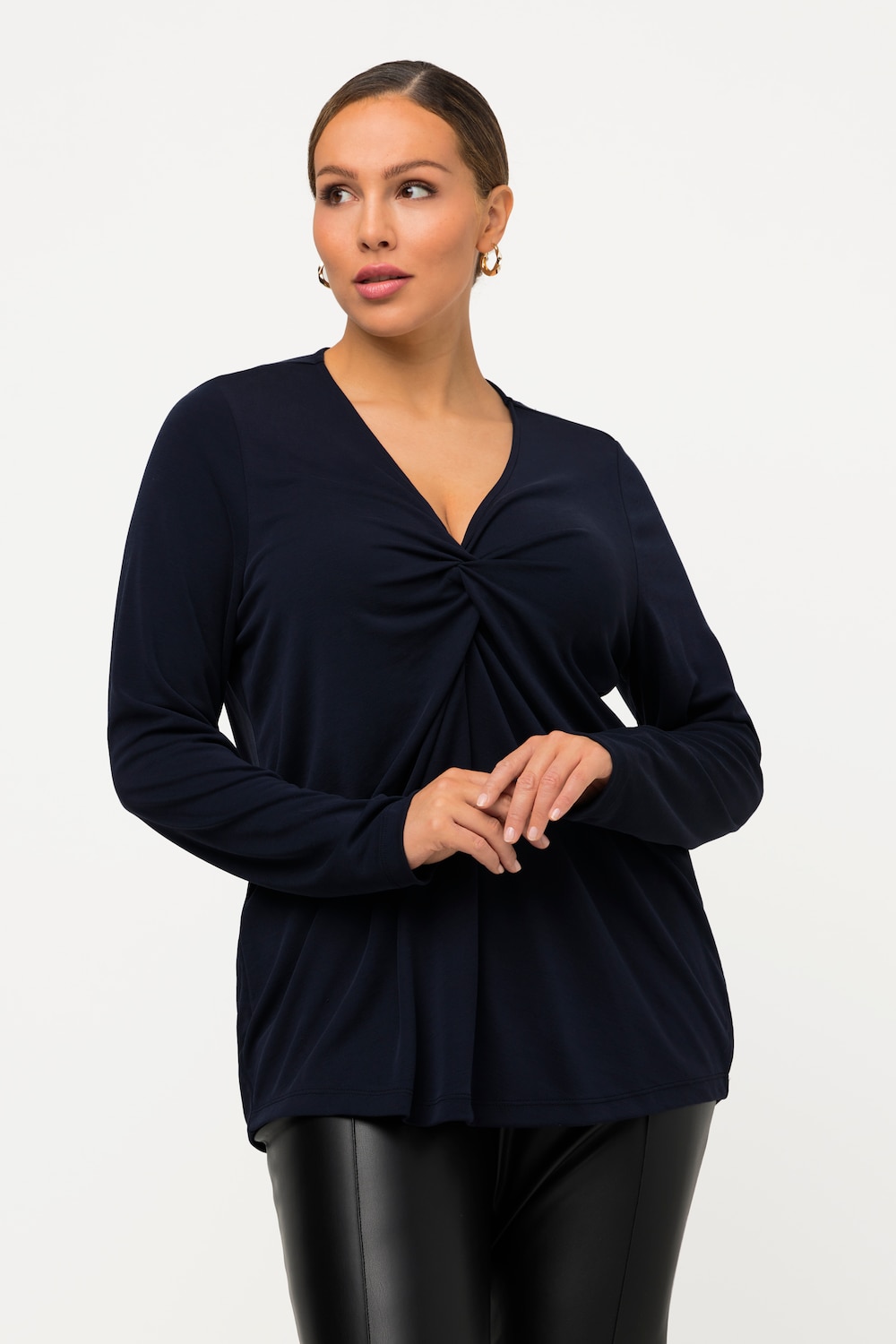 Grote Maten shirt, Dames, blauw, Maat: 50/52, Synthetische vezels/Polyester, Ulla Popken