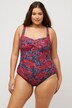 Floral Print One Piece Swimsuit