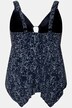 Tankini, blomster, softcups, lynlåssøm, pyntering