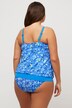 Tankini con animalier, coppe morbide e orlo elastico