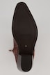 Leder-Cowboystiefeletten, Flechtoptik, Weite H