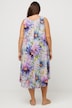 Daisy Print A-Line Midi Dress