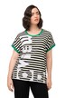 Tričko, proužky, nápis, kulatý výstřih, krátké rukávy