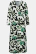 Jerseykleid, Wickeloptik, V-Ausschnitt, Langarm