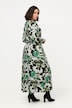 Jerseykleid, Wickeloptik, V-Ausschnitt, Langarm