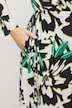 Jerseykleid, Wickeloptik, V-Ausschnitt, Langarm
