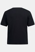 Henley, T-Shirt, Halbarm, Ripp-Jersey, Rundhals mit Knopfleiste