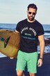 T-shirt, korte mouwen, Milano print, ronde hals