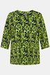 Shirt, gemustert, A-Linie, Tunika-Ausschnitt, 3/4-Arm