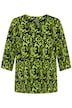 Tričko, vzorované, A střih, tunikový výstřih, 3/4 rukváy