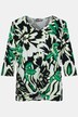 Shirt, grafischer Druck, V-Ausschnitt, 3/4-Arm