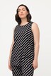 Top, strepen, A-lijn, ronde hals, mouwloos