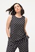 Top, strepen, A-lijn, ronde hals, mouwloos