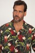 Hemd, Beachwear, Halbarm, Tropical Print, Kuba-Kragen