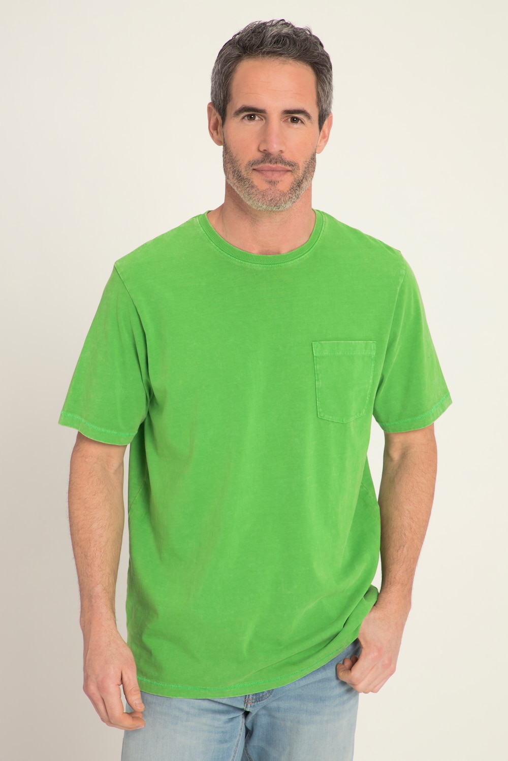 Grote Maten T-shirt, Heren, groen, Maat: 6XL, Katoen, JP1880