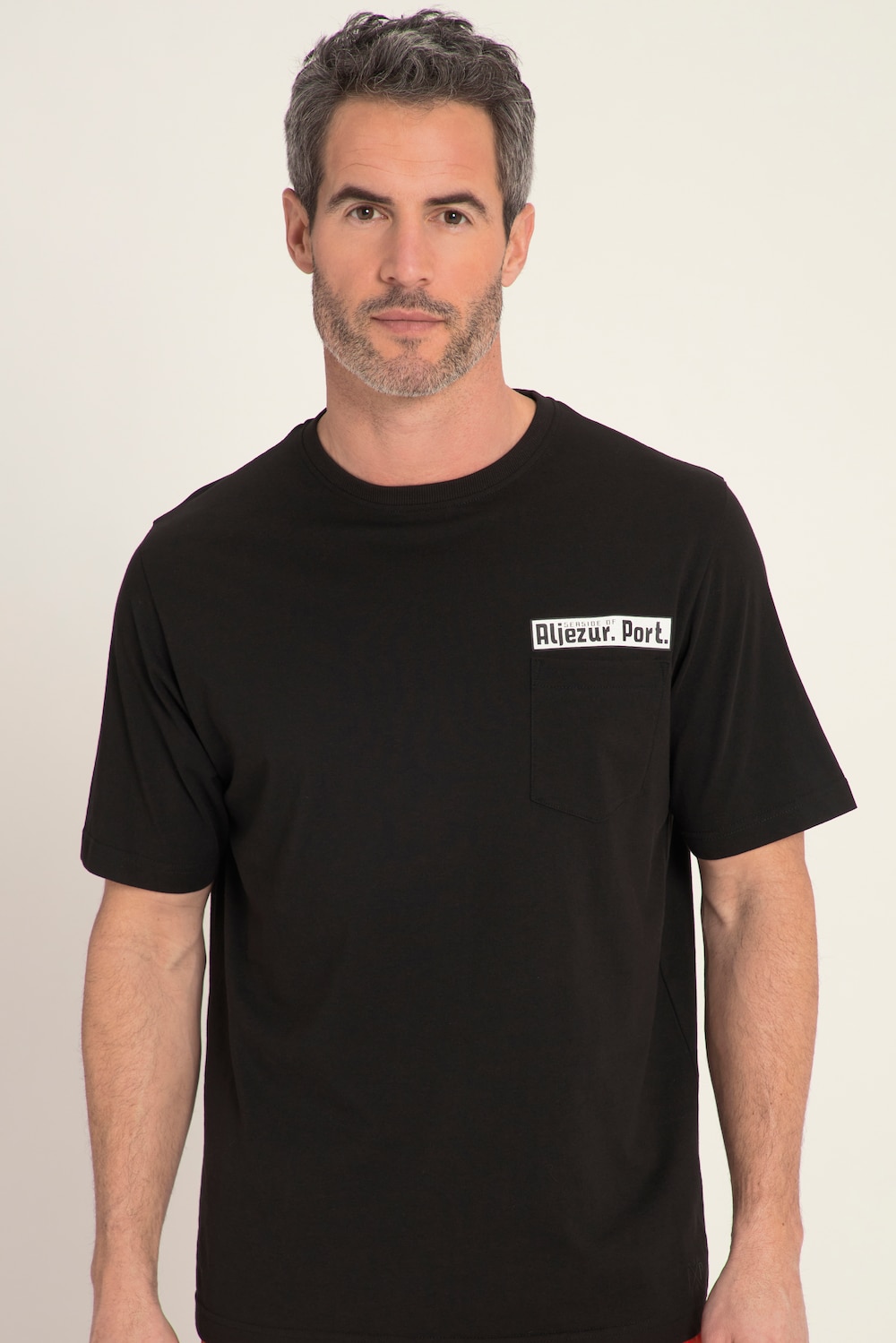 Grote Maten T-shirt, Heren, zwart, Maat: 5XL, Katoen, JP1880