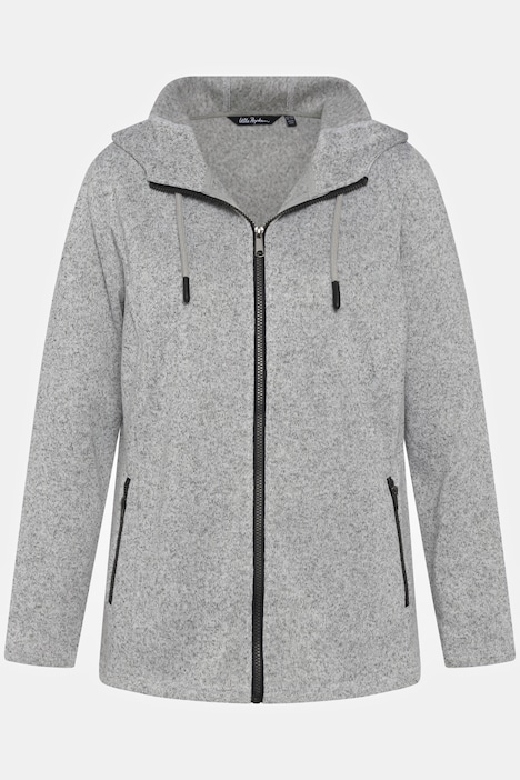 Kapuze, Sweatshirts | | Strickfleece-Jacke, Reißverschlusstaschen Sweatjacken