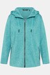 Melange Knit Fleece Lined Hooded Jacket