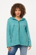 Melange Knit Fleece Lined Hooded Jacket