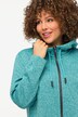 Melange Knit Fleece Lined Hooded Jacket