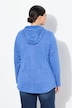 Melange Knit Fleece Lined Hooded Jacket
