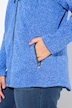 Melange Knit Fleece Lined Hooded Jacket