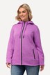 Melange Knit Fleece Lined Hooded Jacket