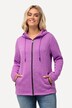 Melange Knit Fleece Lined Hooded Jacket