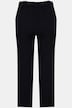 Spodnie 7/8, z kantem, prosta nogawka, elastyczny pas