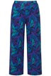 7/8 žerzejové kalhoty, exotický potisk, elastický pas, kapsy
