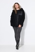 Veste en polaire bouclée, oversized, capuche, manches longues