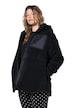 Teddy bunda, oversize, kapuce, dlouhé rukávy