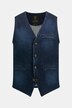 Gilet en jean avec col en V et 3 poches