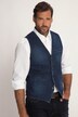 Gilet en jean avec col en V et 3 poches