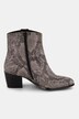 Bottines en cuir effet serpent, largeur H