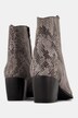 Bottines en cuir effet serpent, largeur H