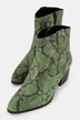 Leren enkellaarzen, slangenleer look, wijdte H