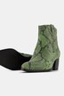 Leren enkellaarzen, slangenleer look, wijdte H