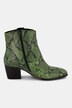 Leren enkellaarzen, slangenleer look, wijdte H