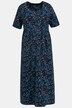 Sukienka z suwakiem, kropki, linia litery A, okrągły dekolt, krótki rękaw