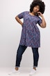 Print A-line Fit Cotton Knit Tunic