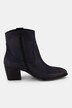 Leder-Stiefeletten, Nubukleder, Weite H