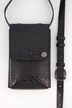 tasje voor de mobiele telefoon, slangenleer look, riem
