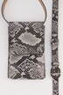 Versatile Faux Snakeskin Bag