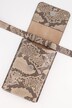 Torebka na smartfona, wzór wężowej skóry, pasek