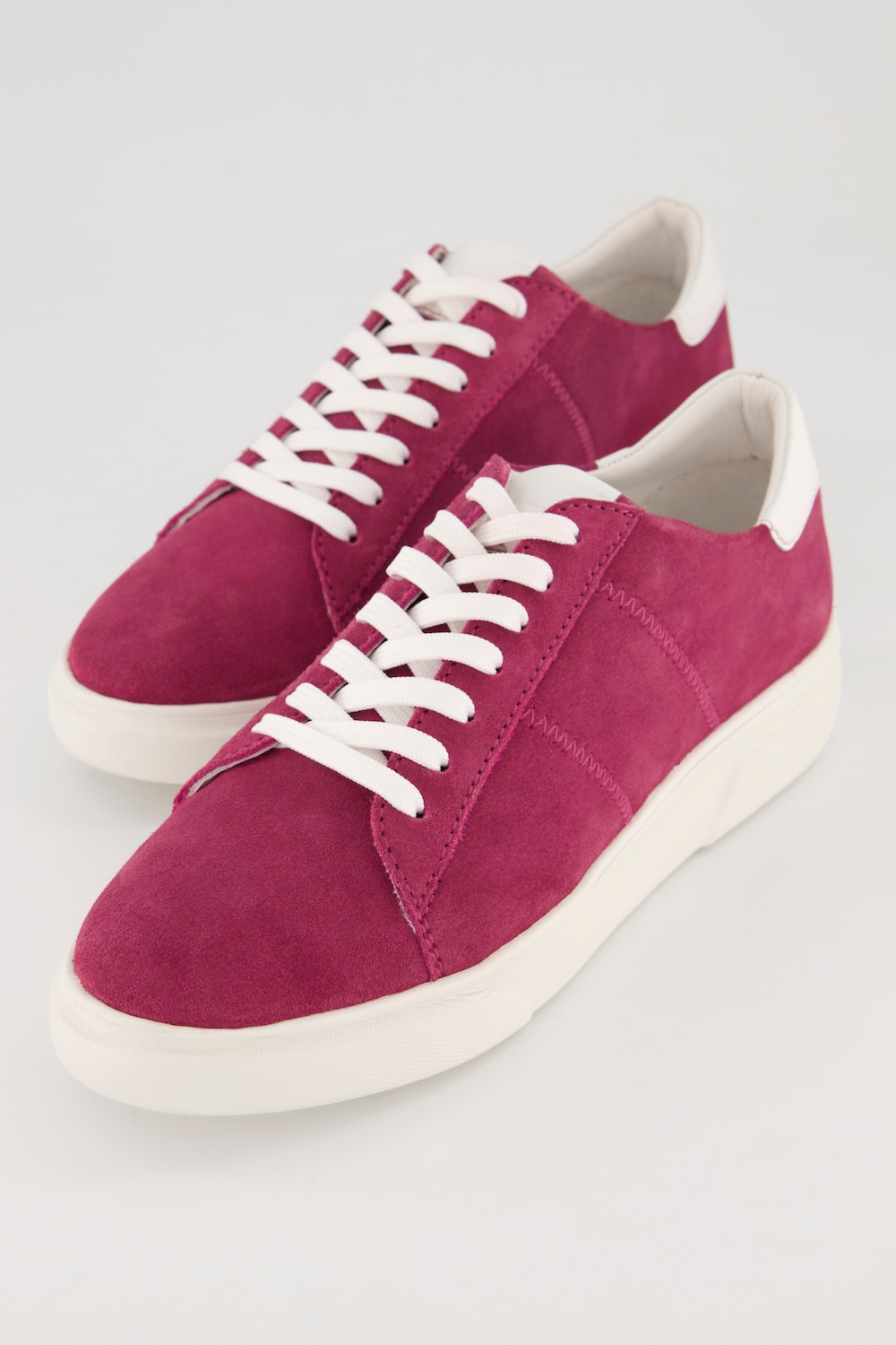 Grote Maten sneakers, Dames, roze, Maat: 42, Leer, Ulla Popken