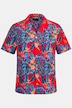 Chemise à manches courtes, collection Beachwear. Imprimé tropical et col cubain.