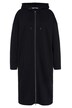 Dlouhá mikina, oversize, kapuce, dvoucestný zip