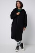 Long-Sweatjacke, oversized, Kapuze, 2-Wege-Zipper