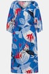 Kleid, V-Ausschnitt, Tunnelzug, 3/4-Arm